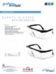 Product Sheet - Safety Glasses with Side shields and Readers